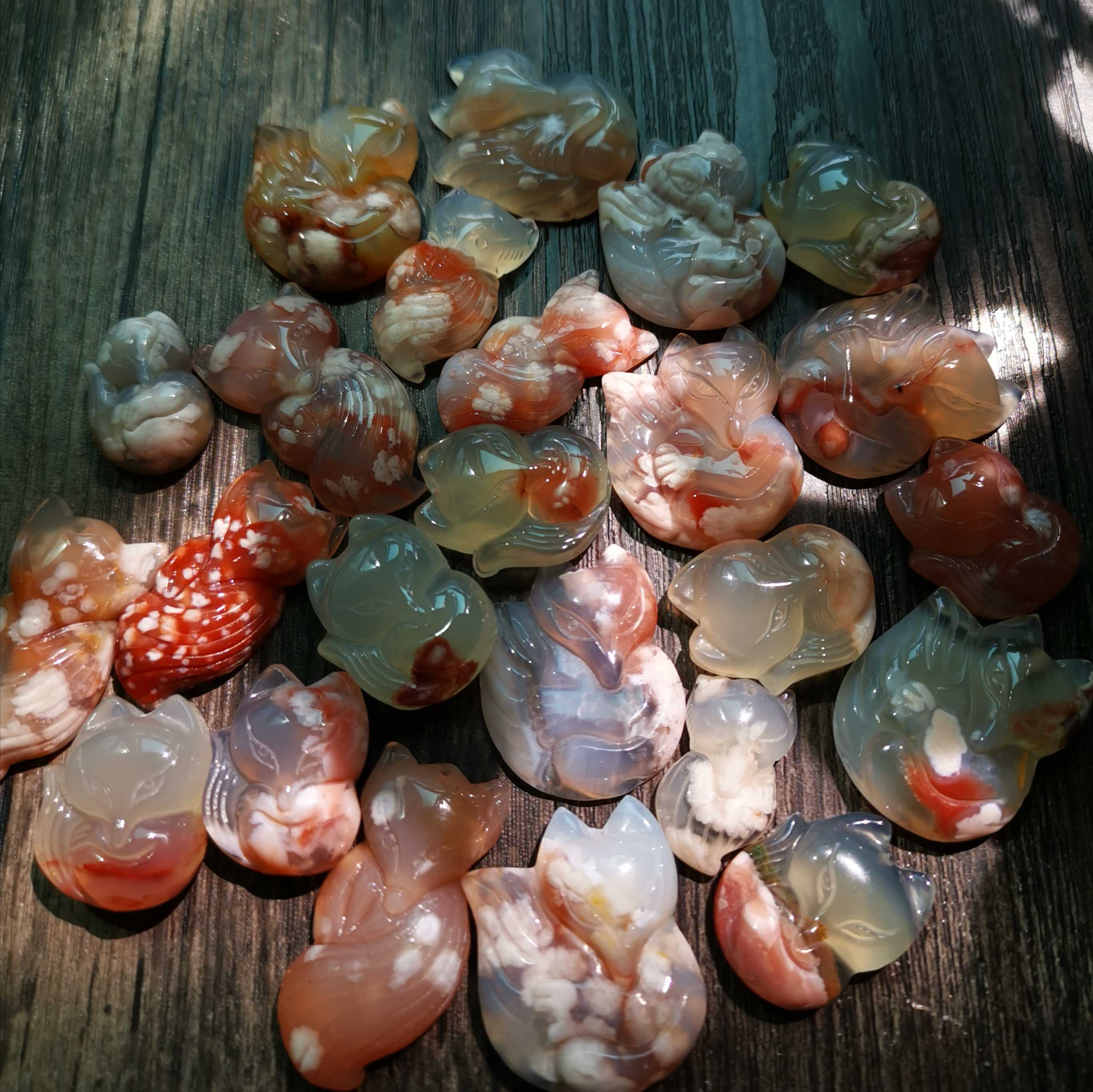 natural cherry blossoms agate Necklace Pendant Fox Dr. Peach Little Three Pendant Jewelry mobile phone Pendant parts diyin the 3C Digital Accessories, Cell Phone Accessories , Phone Accessories , Mobile phone pendant/Mobile phone chain category - from Buy2taobao.com to provide professional Taobao agent buy service