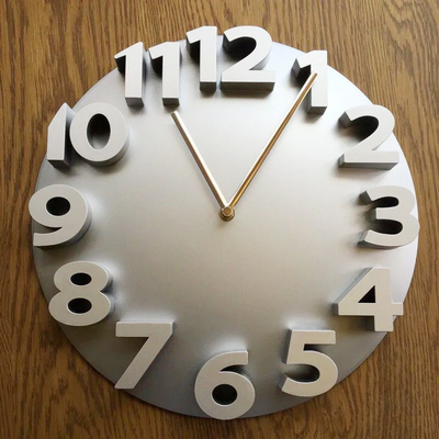 创意时尚个性立体数字挂钟静音客厅现代简约石英钟欧式挂表时钟表