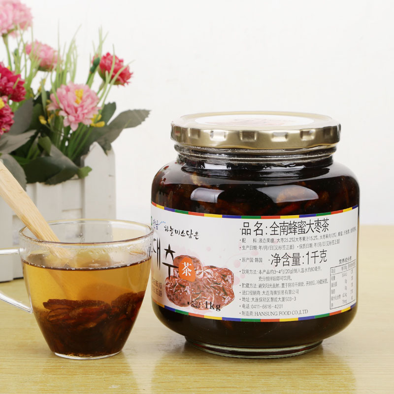 送勺 韩国原装进口红枣茶全南蜂蜜大枣茶1kg红枣茶冲泡饮品果味茶在类目 咖啡/麦片/冲饮, 藕粉/麦片/冲饮品, 蜂蜜果味茶中 - 来自Buy2taobao.com提供专业的淘宝代购服务