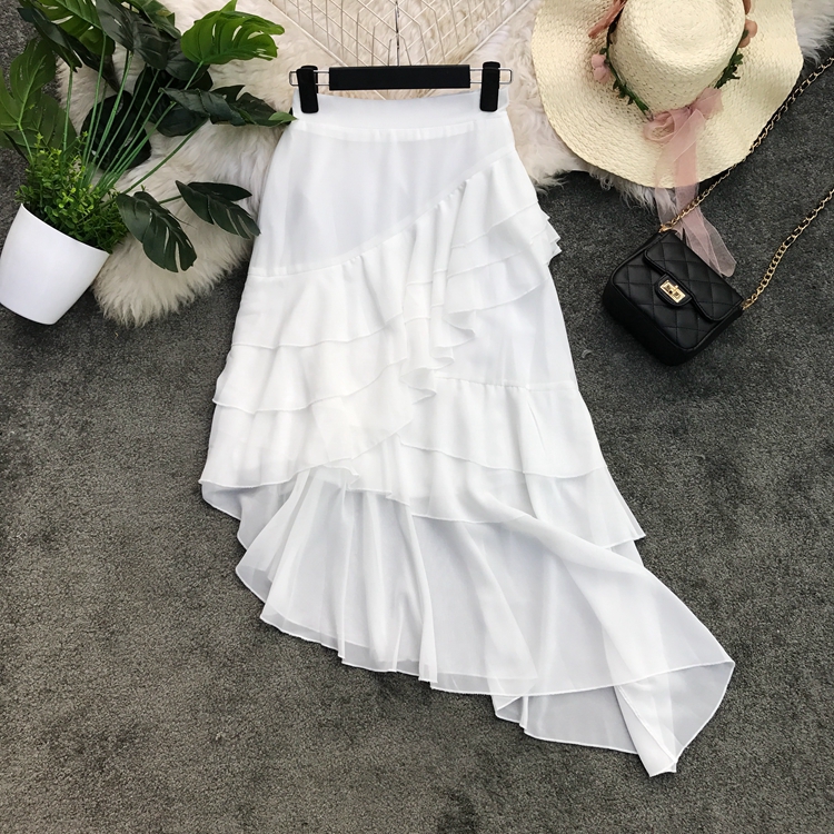 19 Irregular Layer upon layer Cake skirt Solid Elastic waist Self cultivation Lotus leaf skirt Long fairy Pendulum Skirtin the Women's clothing/Boutique , Skirts category - from Buy2taobao.com to provide professional Taobao agent buy service