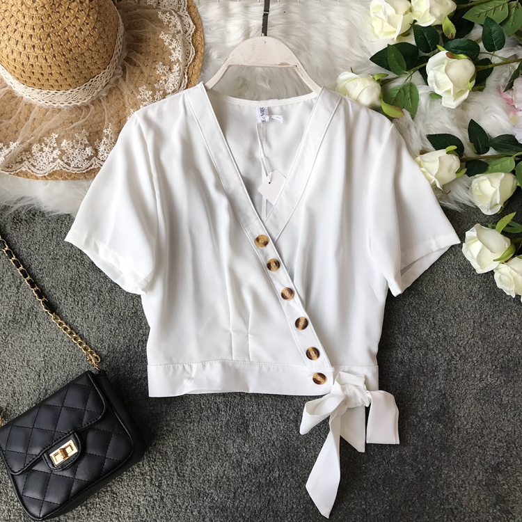 European style 2019 Spring and summer new pattern All-match fashion Self cultivation Show thin Button Frenum Solid have cash less than that is registered in the accounts jacketin the Women's clothing/Boutique , Lace shirt/Chiffon shirt category - from Buy2taobao.com to provide professional Taobao agent buy service