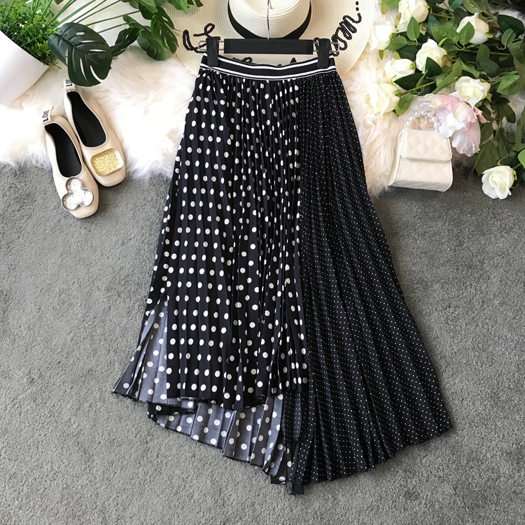 Lotus leaf Asymmetry Wave skirt Versatile longuette Irregular Bouffancy skirt Ladies 19 New summerin the Women's clothing/Boutique , Skirts category - from Buy2taobao.com to provide professional Taobao agent buy service