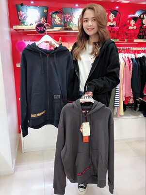 小狐狸海外代购/YOUK SHIM WON陆心媛专柜加绒拉链外套刺绣亮片