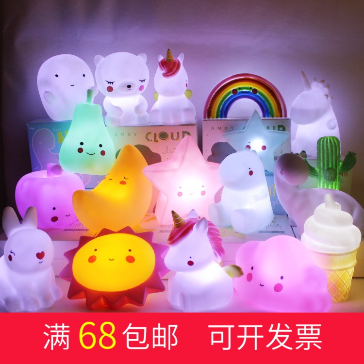 ins網紅小夜燈國慶地攤熱賣大號發光燈寶寶起夜喂奶安睡燈led在類目 玩具/童車/益智/積木/模型, 電子/發光/充氣/整蠱玩具, 發光玩具中 - 來自Buy2taobao.com提供專業的淘寶代購服務