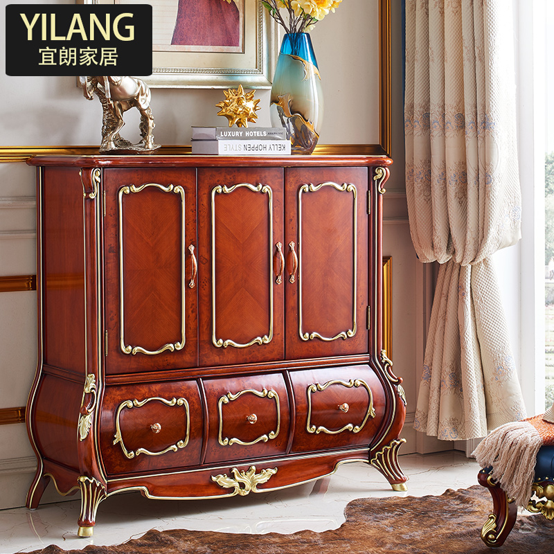 Mid-year sale European style Shoe cabinet Retro solid wood Light extravagance furniture American style capacity Lockersin the Residential furniture , Cabinet , Shoebox category - from Buy2taobao.com to provide professional Taobao agent buy service