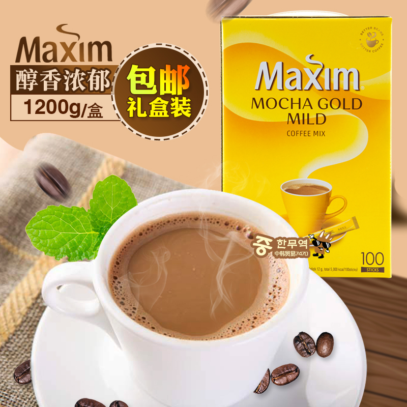 韓國進口食品麥鑫咖啡(100條)maxim摩卡三合壹禮盒裝速溶咖啡在類目 咖啡/麥片/衝飲, 速溶咖啡/咖啡豆/粉, 速溶咖啡中 - 來自Buy2taobao.com提供專業的淘寶代購服務