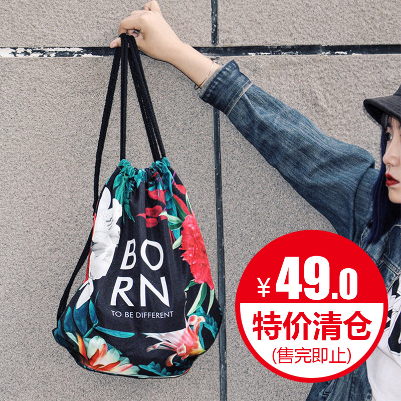 清仓】ins女双肩包抽绳束口包P1T6|ruв категории спортивная сумка/открытый пакет/аксессуары, рюкзак - от Buy2taobao.com для оказания профессиональной услуги покупки агента Taobao