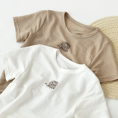 艾草防蚊系列儿童短袖T恤男童女童上衣中大童夏装山东网店