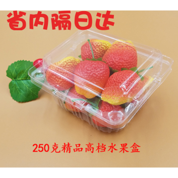 包邮一次性水果包装盒果蔬盒保鲜塑料盒子半斤装透明250克g草莓盒|ruв категории посуда, сохранение контейнер/сохранение продовольственный, сохранение коробка - от Buy2taobao.com для оказания профессиональной услуги покупки агента Taobao