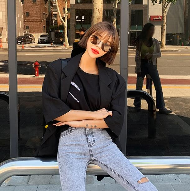 2019 A summer the republic of korea Official website quality goods Agency purchase Korean Edition temperament Solid suit o27435in the Women's clothing/Boutique , Suit category - from Buy2taobao.com to provide professional Taobao agent buy service