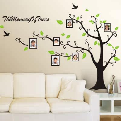 部分省市包邮墙贴纸◆<em>照片</em>树春天<em>双色</em>版◆仿照