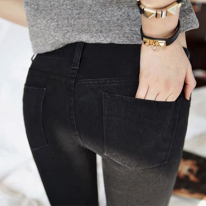 High waisted jeans Pencil Pants 2018 spring and autumn new pattern Tight fitting Show thin pencil Korean Edition trousers Plush Versatilein the Women's clothing/Boutique , Jeans category - from Buy2taobao.com to provide professional Taobao agent buy service