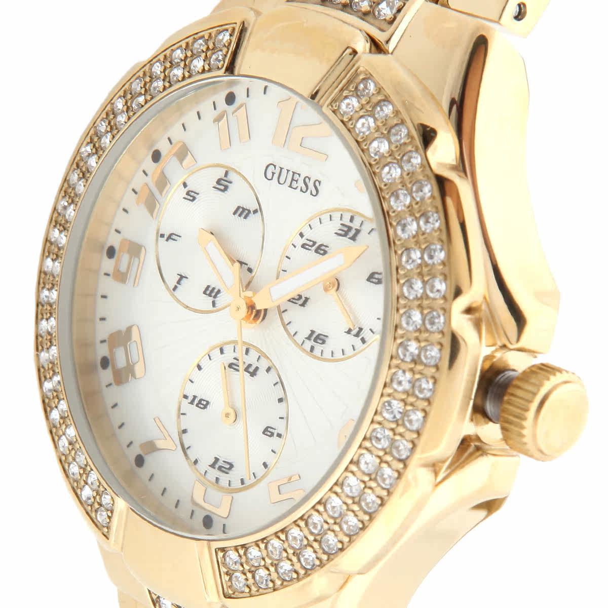 银泰<em>Guess</em>/<em>盖尔斯</em>正品女士奢华镶钻<em>手表</em>石英