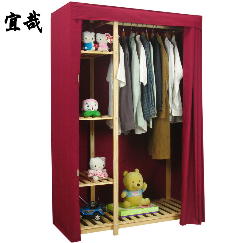 Yi Zai 132 solid wood Cloth wardrobe Cloth wardrobe Storage cabinet 175 High whole columnin the Residential furniture , Cabinet , Simple wardrobe category - from Buy2taobao.com to provide professional Taobao agent buy service
