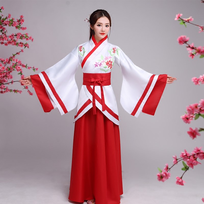 新款古装服装仙女装汉服女中国风改良曲裾女夏装公主仙女清新淡雅在类目 女装/女士精品, 唐装/民族服装/舞台服装, 民族服装/舞台装中 - 来自Buy2taobao.com提供专业的淘宝代购服务