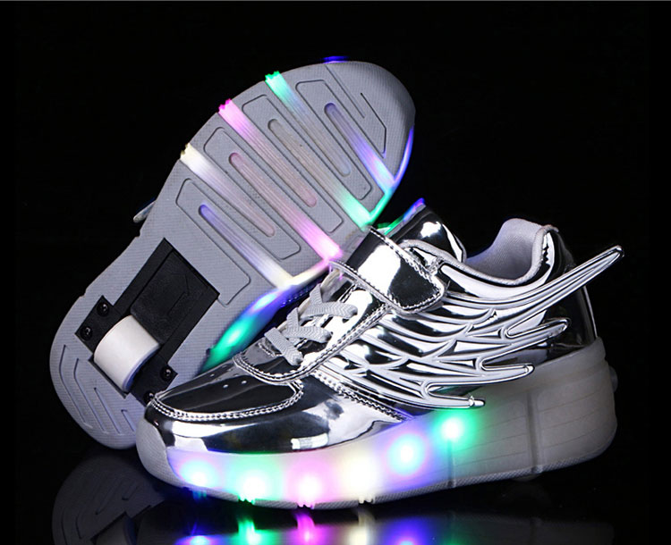 children Heelys Angel wings automatic flash light Boy Tire pulley girl wheelin the Sports/Yoga/Fitness/Fans supplies , Skating/Skateboard/Extreme Sports , Heelys category - from Buy2taobao.com to provide professional Taobao agent buy service