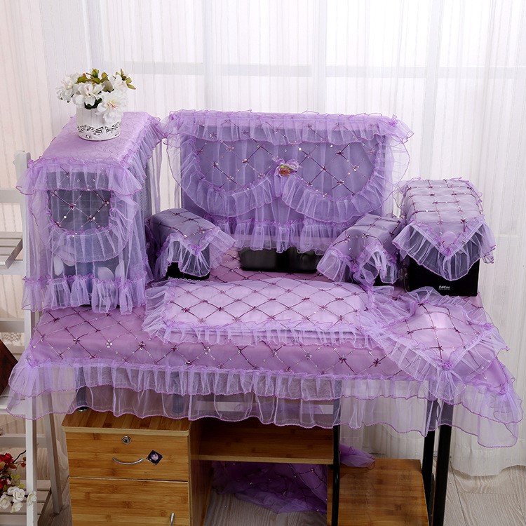 Fabric art Lace liquid crystal computer dust cover monitor head-cover or veil for the bride at a wedding Desktop computer Gabion 27 inch 22 23 24 inchin the Home Fabric , Dust protection cover , Air conditioner cover category - from Buy2taobao.com to provide professional Taobao agent buy service