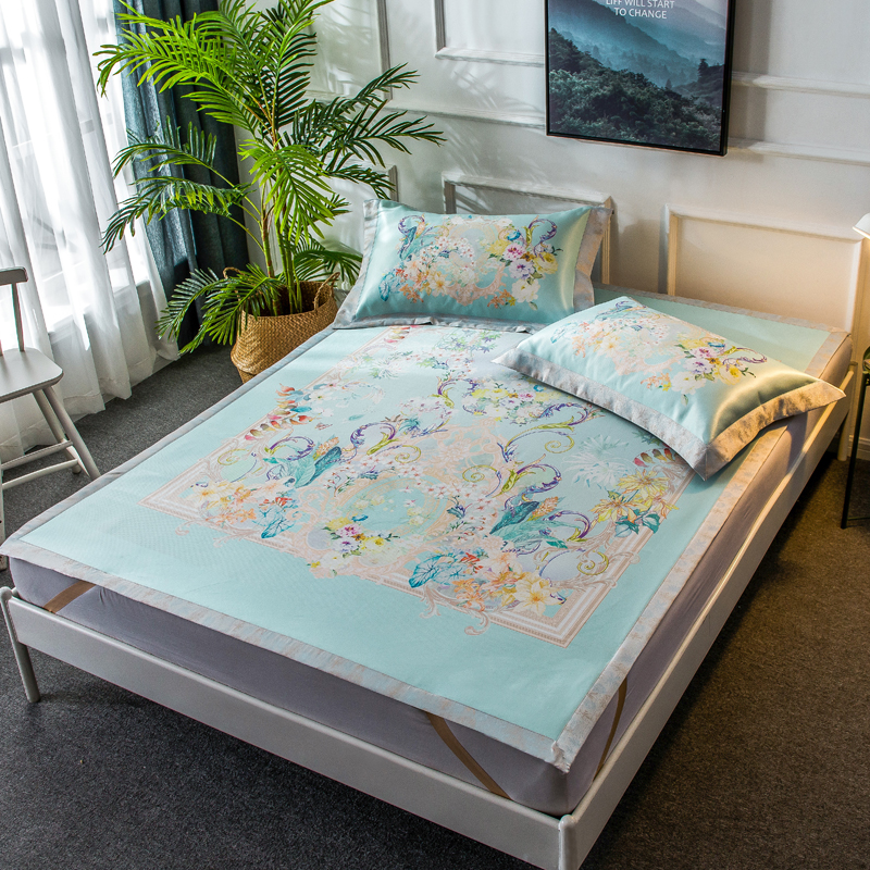 Kampo quality goods Solid Ice silk seats washing thickening package Bed cover air conditioner summer sleeping mat Three-piece Suitein the Bedclothes , Mat/Mats/Rattan seats/Straw mat/Leather seats category - from Buy2taobao.com to provide professional Taobao agent buy service