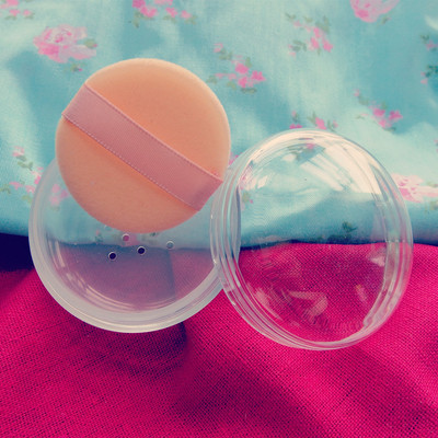 【蓝色小屋国货美妆】散粉分装盒 小号散粉盒 带粉扑