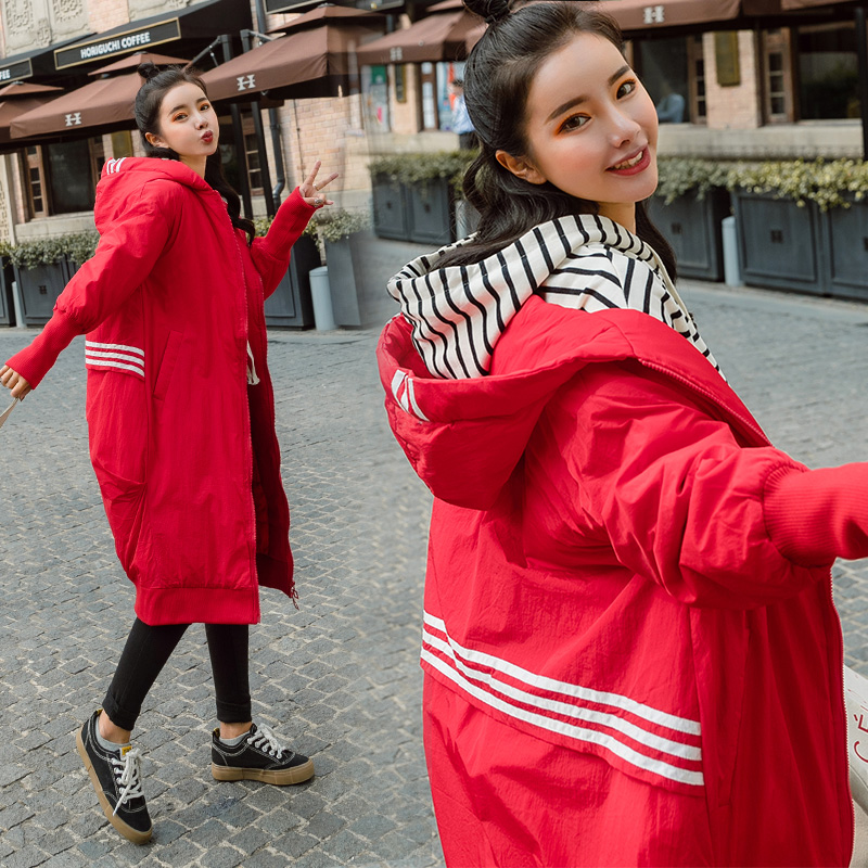 winter new pattern gules Hooded coat Mid length version Overknee cotton-padded clothes Hooded female cotton ins tidein the Women's clothing/Boutique , Cotton/Padded category - from Buy2taobao.com to provide professional Taobao agent buy service