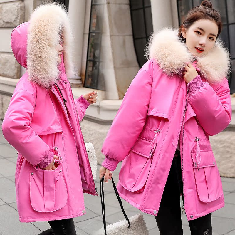 Hair collar Hooded Down Cotton Elastic waist Mid length version Cotton Jacket winter new pattern Large Easy cotton-padded jacketin the Women's clothing/Boutique , Cotton/Padded category - from Buy2taobao.com to provide professional Taobao agent buy service