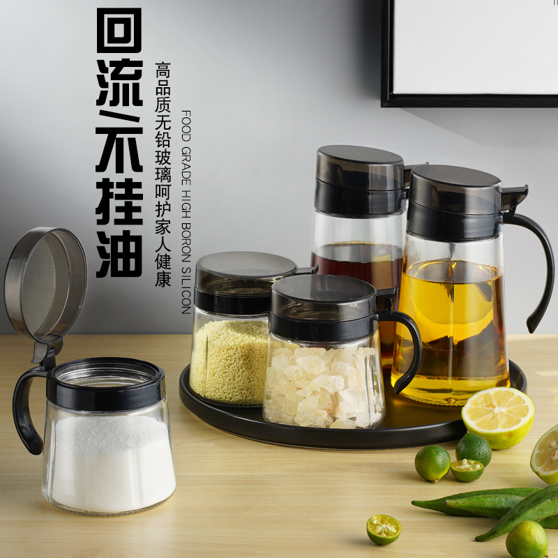 Glass Seasoning Box Salt shaker Cruet Kitchen monosodium glutamate Sauce bottle storage box Oil pot household combination suitin the Kitchen/Cooking utensils , Kitchen Gadgets/Kitchen storage , Storage jars/Kitchen storage containers , Seasoning bottles category - from Buy2taobao.com to provide professional Taobao agent buy service