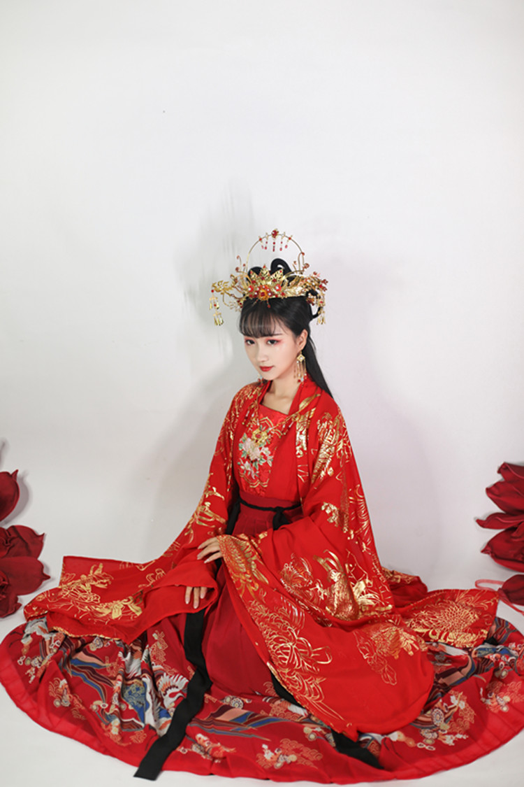 独立疏篱 传统汉服女 大袖衫烫金 嫁衣婚服 一步一花间在类目 模玩/动漫/周边/cos/桌游, Cosplay服饰/道具/服务, Cosplay女装中 - 来自Buy2taobao.com提供专业的淘宝代购服务