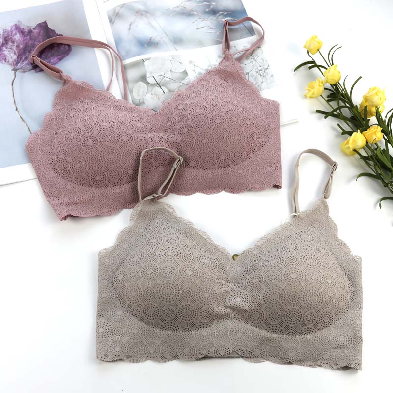 Japan Underwear Single chip No trace Bras Lace Beautiful back Thin section Three-breasted Brain the Lingerie/Men's underwear/Tracksuit , Bra category - from Buy2taobao.com to provide professional Taobao agent buy service