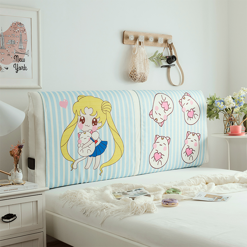 水冰月美少女战士床头大靠背可拆洗脱卸学生宿舍自粘床头软包单人|ruв категории домашний ткань, подушка/подушка - от Buy2taobao.com для оказания профессиональной услуги покупки агента Taobao