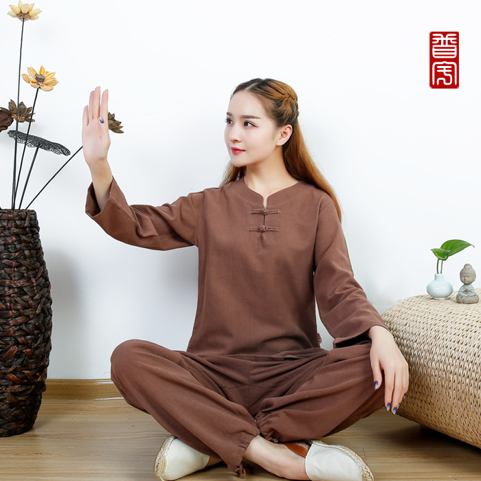 普宇棉麻瑜伽服 新款打坐禅修服居士服套装 女长袖瑜珈太极晨练服在类目 运动/瑜伽/健身/球迷用品, 瑜伽, 瑜伽服中 - 来自Buy2taobao.com提供专业的淘宝代购服务