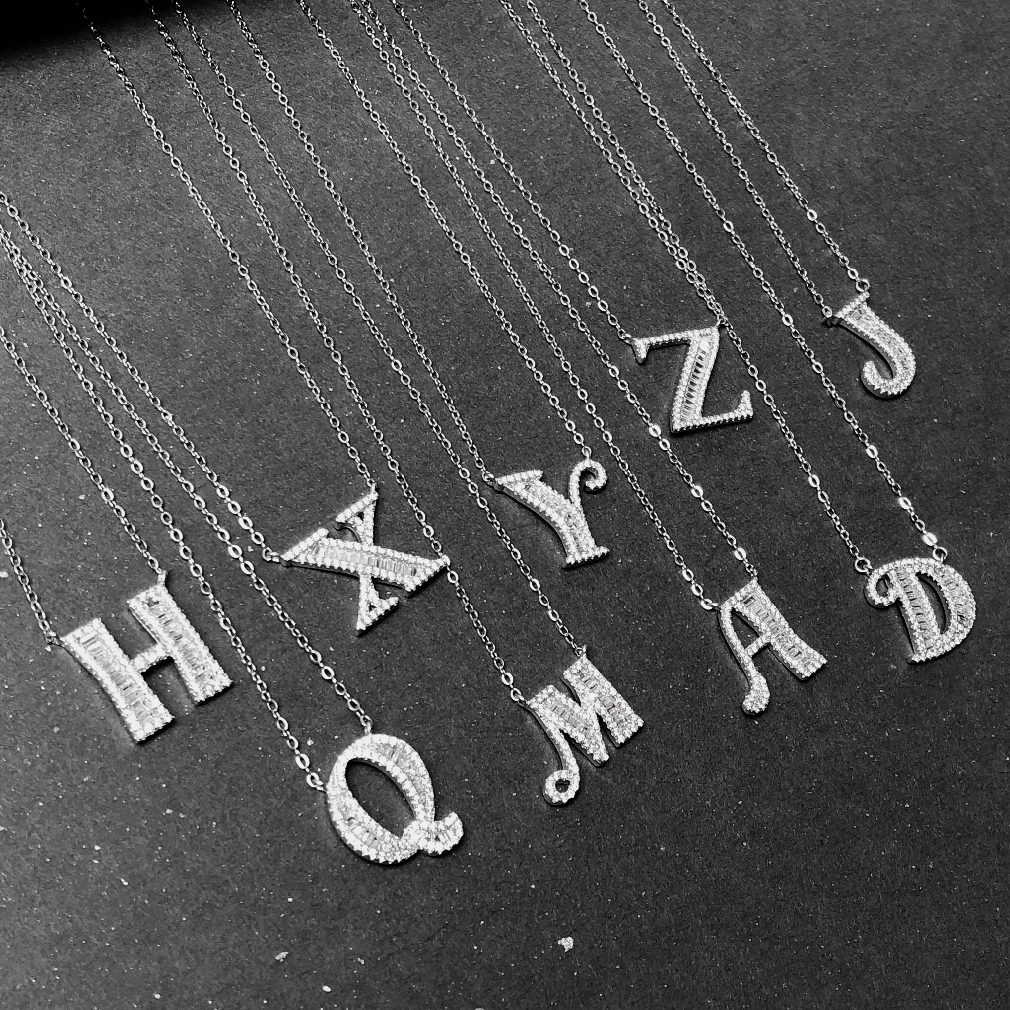 Wife travel Audio network Same item Valentine's Day 26 Letter necklace S925 Sterling Silver clavicle Tanabata giftin the Accessories/Fashion Jewelry, Necklace category - from Buy2taobao.com to provide professional Taobao agent buy service