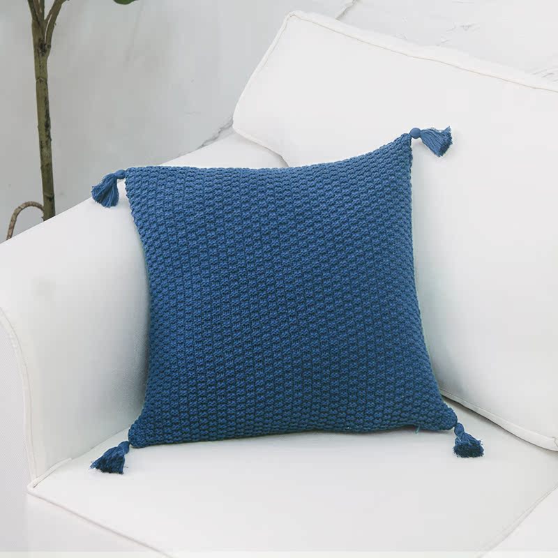 全棉线流苏纯色抱枕套客厅沙发抱枕靠垫靠枕床头午睡枕北欧不含芯在类目 居家布艺, 靠垫/抱枕中 - 来自Buy2taobao.com提供专业的淘宝代购服务