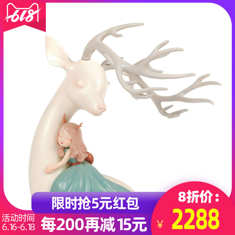 白夜童话贾晓鸥祥鹿依赖微风新品屋内摆设饰品家居摆件简约艺术品|ruв категории Домашний быт, украшения - от Buy2taobao.com для оказания профессиональной услуги покупки агента Taobao