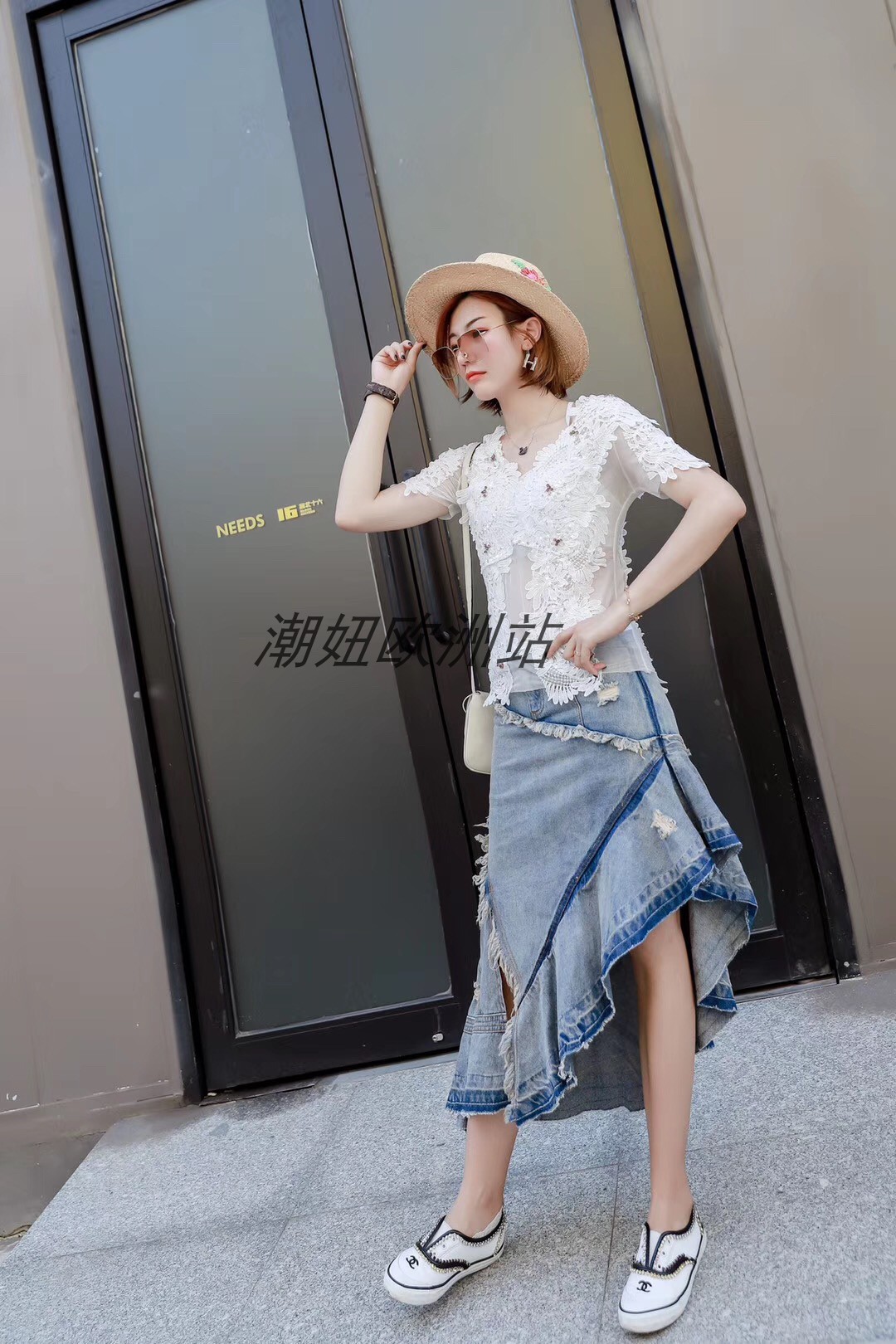 Europe station 2019 summer new pattern Italy quality goods fashion temperament Versatile Denim skirtin the Women's clothing/Boutique , Skirts category - from Buy2taobao.com to provide professional Taobao agent buy service