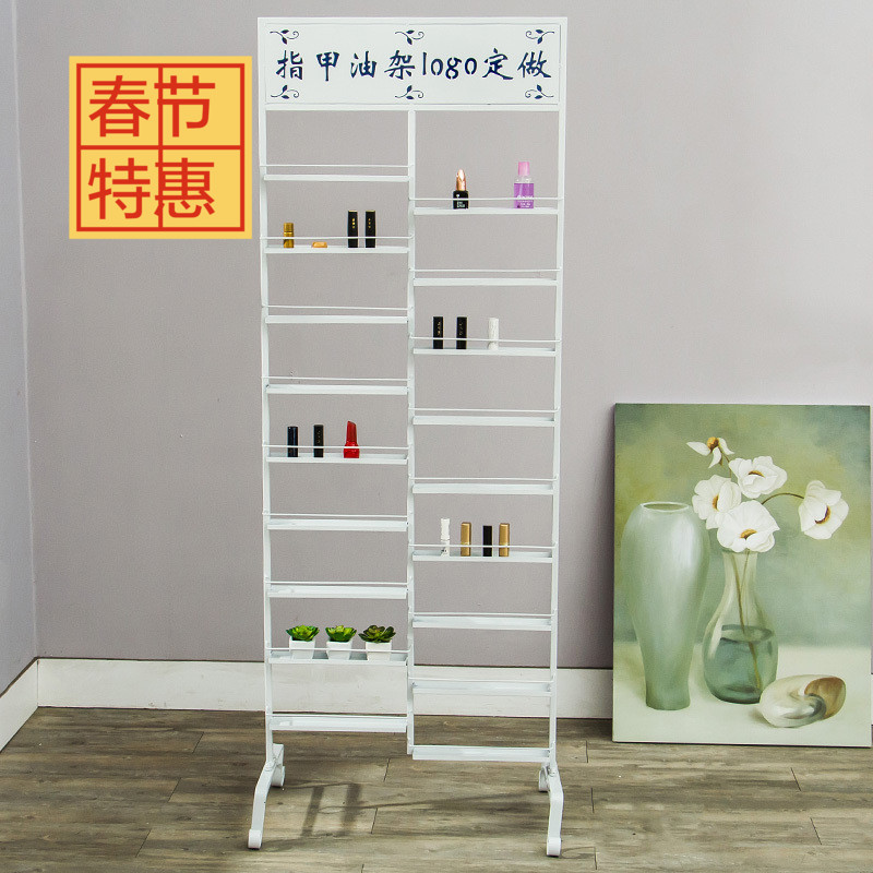指甲油架子铁艺美甲展示架化妆品架展示柜壁挂甲油胶陈列货架展架|ruв категории коммерческий/офисная мебель, полки/витрина, косметика шельфа - от Buy2taobao.com для оказания профессиональной услуги покупки агента Taobao