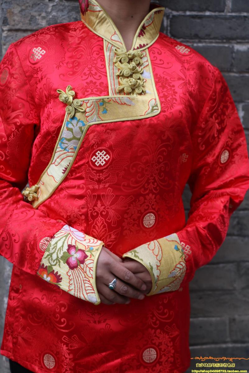 西藏藏族藏式民族手工蝴蝶扣喇叭马蹄袖藏装藏服女式衬衣外套包邮在类目 女装/女士精品, 唐装/民族服装/舞台服装, 民族服装/舞台装中 - 来自Buy2taobao.com提供专业的淘宝代购服务