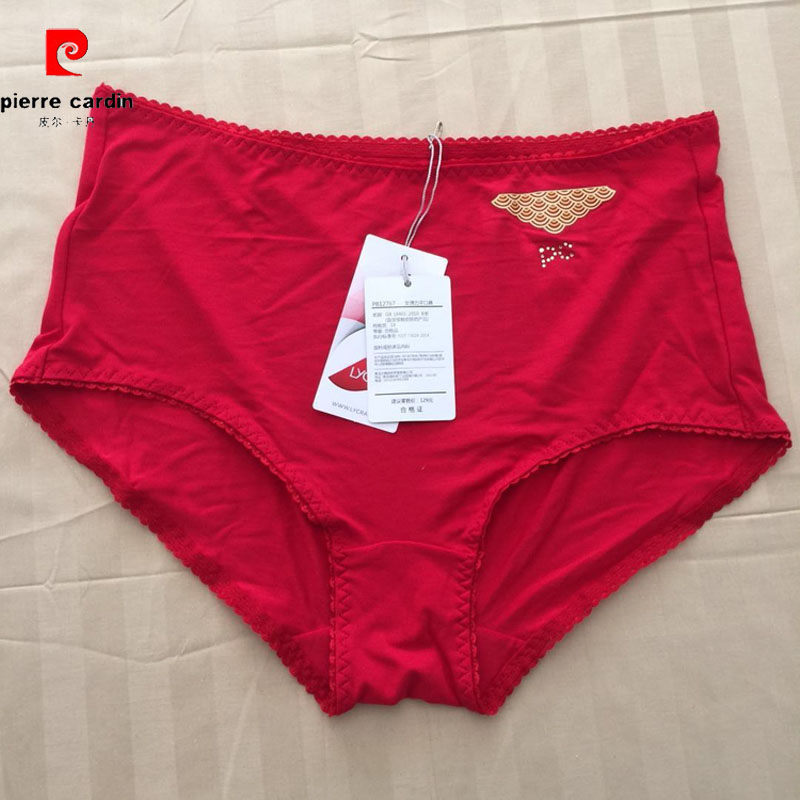 Pierre Cardin Underwear lady Year of fate bright red Flat angle Modal Underwear marry gift shorts PB12767in the Lingerie/Men's underwear/Tracksuit , Briefs category - from Buy2taobao.com to provide professional Taobao agent buy service
