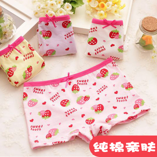 Four seasons Cotton children's underwear girl Cotton boxer briefs Girls Briefs Kids shortsin the Children/Baby/Family fitted , Children's Underwear , Briefs category - from Buy2taobao.com to provide professional Taobao agent buy service