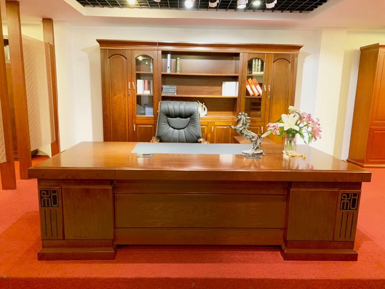 2.6米深胡桃色大班台红棕色实木大班桌办公桌老板桌老板台B685在类目 商业/办公家具, 办公家具, 办公桌, 大班台/主管桌中 - 来自Buy2taobao.com提供专业的淘宝代购服务