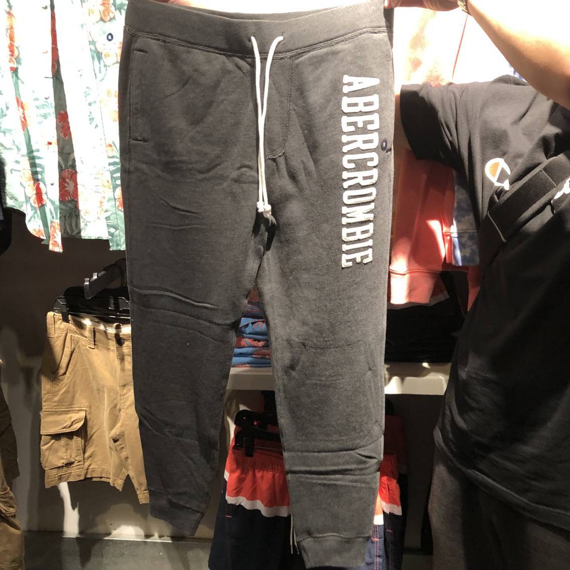 美国代购 Abercrombie Fitch/AF男款刺绣字母LOGO长裤卫裤|ruв категории Мужская одежда, брюки - от Buy2taobao.com для оказания профессиональной услуги покупки агента Taobao