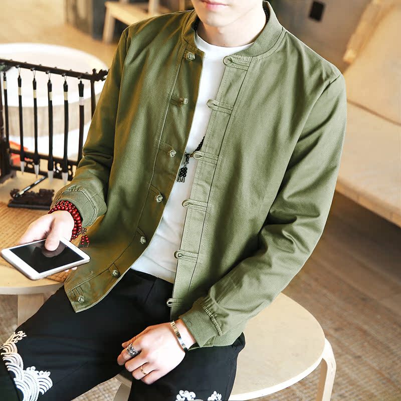 Gu Laideng Autumn new pattern Chinese style Tang costume Jacket man coat Youth leisure time Hanfu Ethnic style Robesin the Children/Baby/Family fitted , Coat/Jacket/Overcoat , Jacket/Leather clothing category - from Buy2taobao.com to provide professional Taobao agent buy service