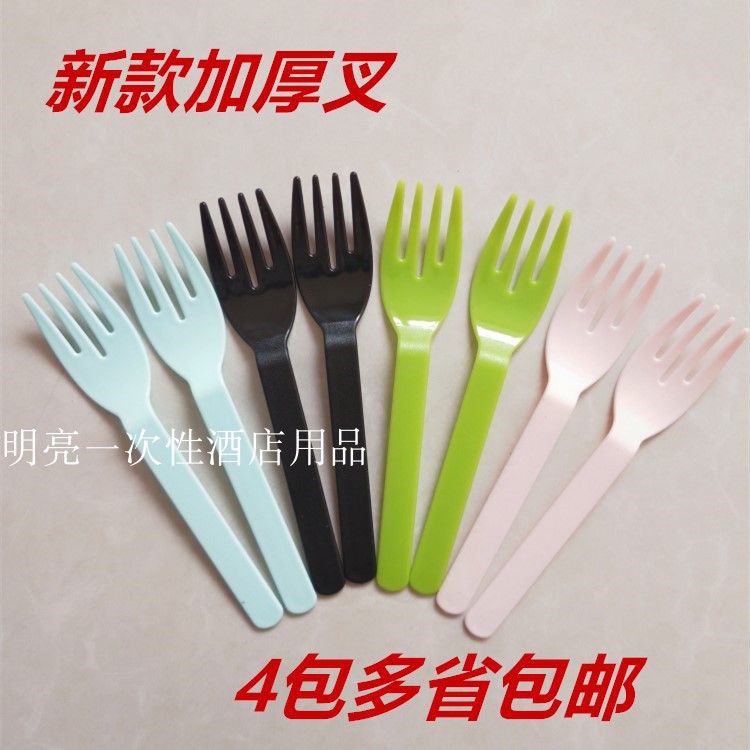 包邮一次性叉西点叉水果叉甜点叉四尺新款加厚叉彩色叉100只一包在类目 餐饮具, 餐具, 水果叉/水果签中 - 来自Buy2taobao.com提供专业的淘宝代购服务