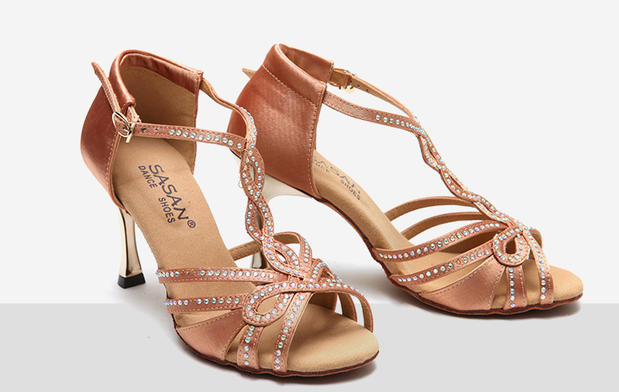 SASAN quality goods Latin Dancing shoes soft sole Latin shoes Ladies adult Latin Metal heeled S-122in the Sports/Yoga/Fitness/Fans supplies , Dance/Aerobics/Gymnastics , Latin , Latin shoes category - from Buy2taobao.com to provide professional Taobao agent buy service