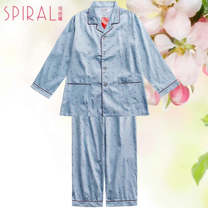 2016春季新款 司派罗6575男长袖纯棉睡衣套装大码家居服专柜正品|msdalam kategori Pakaian Dalam/seluar dalam lelaki/tracksuit, baju tidur/pakej perkhidmatan rumah - dari Buy2taobao.com untuk memberikan perkhidmatan ejen Taobao profesional membeli