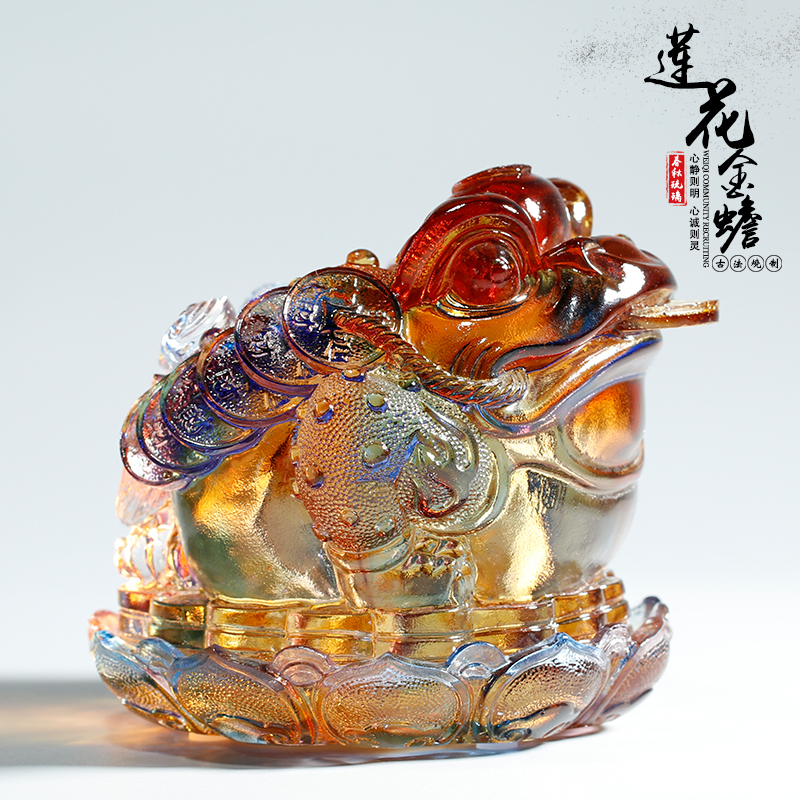 金蟾八方聚财摆件手工制作创意摆件小工艺品玻璃工艺品|ruв категории Домашний быт, украшения - от Buy2taobao.com для оказания профессиональной услуги покупки агента Taobao
