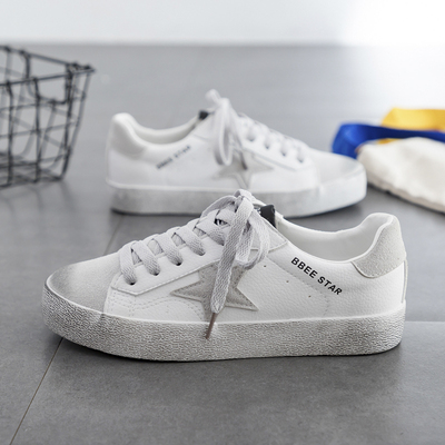 星星小脏鞋女2018新款韩版百搭板鞋秋季小白鞋原宿ulzzang脏脏鞋