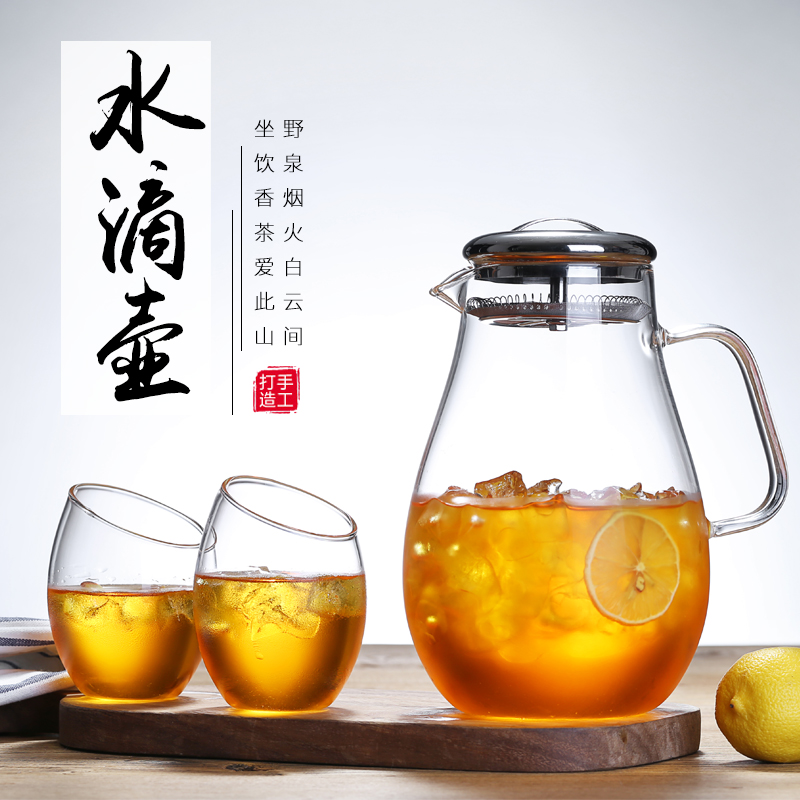 加厚防爆耐高温玻璃冷水壶 家用晾凉白开水扎壶 明火直烧凉水壶杯在类目 餐饮具, 杯子/水杯/水壶, 冷水壶中 - 来自Buy2taobao.com提供专业的淘宝代购服务