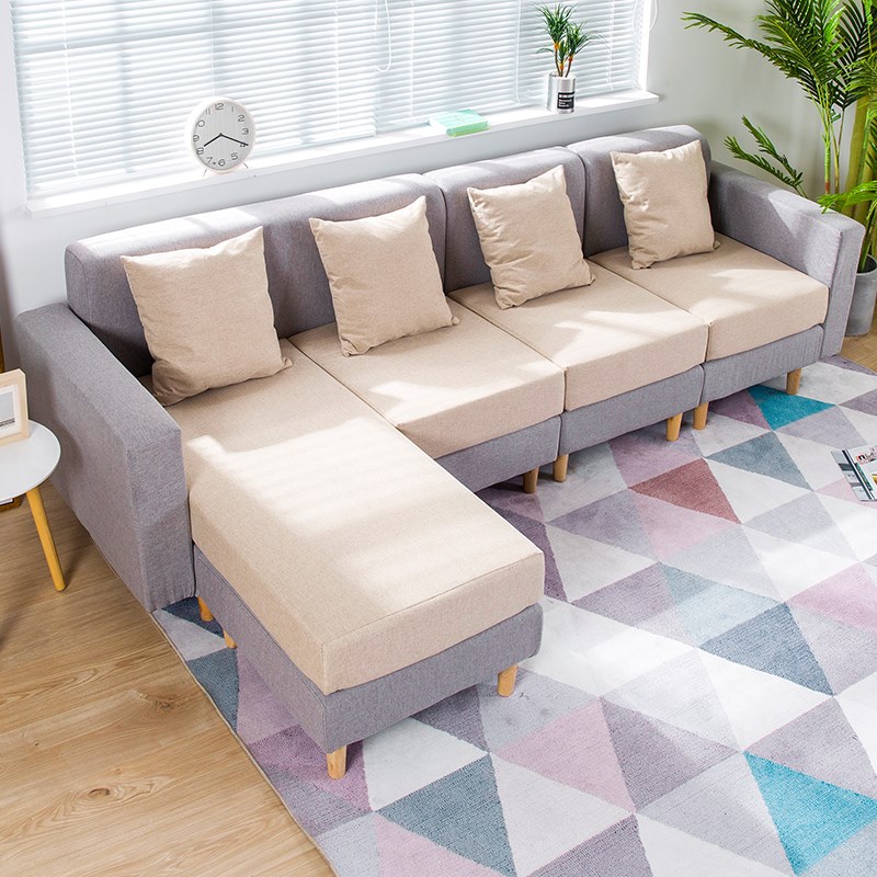 Small apartment Clearance Modern minimalist a living room Fabric art sofa Northern Europe Busha YJD516in the Residential furniture , Sofa , Beanbag category - from Buy2taobao.com to provide professional Taobao agent buy service