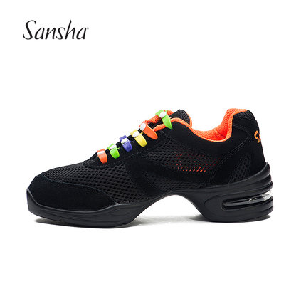 Sansha France Sansha quality goods Female air cushion bottom Breathable mesh Modern Plaza motion Dancing shoes H131Min the Sports/Yoga/Fitness/Fans supplies , Dance/Aerobics/Gymnastics , Hip-hop , Hip-hop shoes category - from Buy2taobao.com to provide professional Taobao agent buy service
