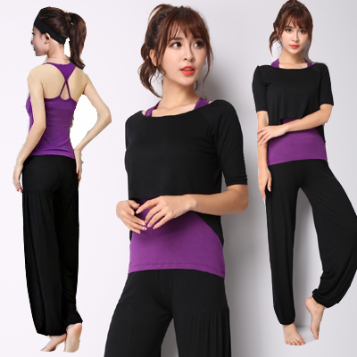 瑜伽服套装春夏宽松大码瑜伽服三件套莫代尔瑜伽服健身服舞蹈服在类目 运动/瑜伽/健身/球迷用品, 瑜伽, 瑜伽服中 - 来自Buy2taobao.com提供专业的淘宝代购服务